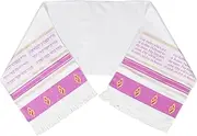 [BESTYASH] Tallit Prayer Shawl for Women Elegant Soft Fabric for Religious Ceremonies Weddings and Worship Activities Unique Cultural Charm and Fine Workmanship