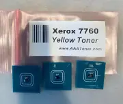 YELLOW TONER CHIPS FOR XEROX PHASER 7760 7760DN 7760DX 7760GX Ships from USA