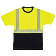 8280BK L Lime Type R Class 2 Black T-Shirt ERG22534 Brand New!