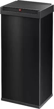52 Liter 13.7 Gallon Steel Trash Can Self-Closing Lid Big-Box Swing XL, Black