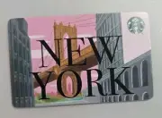 new STARBUCKS Destination NEW YORK Gift Card load and/or collect as a SOUVENIR