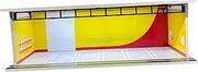 1/64 Diecast Car Showcase with Illuminated Parking Area for Collectors, Yellow