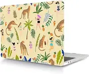 Laptop Hard Shell Case for New MacBook Pro 16 inch with Liquid Retina XDR Display & Touch ID, Compatible with 2021 Release Model A2485 M1, Plastic Protective Hard Shell Case Cover, Girls and Leopards