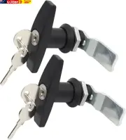 Anti-Theft T-Shape Handle Lock, with Keys, Distribution Cabinet Trailer T Handle