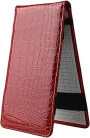 Golf Scorebook - Synthetic Cover, Slim Journal, Compact Organizer | Scorecard Holder with Pen Slot for Women Golf Enthusiasts, Pro Practice Diary, Pocket Size Memo Pad, Stylish Match Recorder