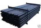 100 x Y Picket Black Post Steel Fence Post 1650mm Steel Star Dropper PICKUP ONLY