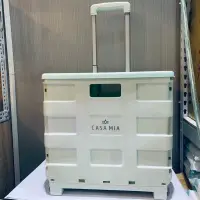 在飛比找蝦皮購物優惠-全新-CASA MIA附蓋摺疊手拉車 露營推車 菜籃車
