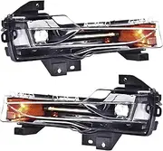 Auto 1 Pair Of Front Fog Lights Fog Lights 1077391-00-E 1077392-00-E，Compatible For Tesla Model Y Model 3
