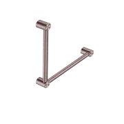 Nero Mecca Care 32mm Ambulant Toilet Grab Rail 90 Degree Brushed Bronze - Brushed Bronze
