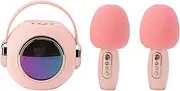 Miniature Kids Speaker Karaoke Microphone, Portable Children's Speaker for Karaoke Singing (2pcs Microphones)