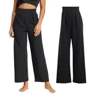 在飛比找Yahoo奇摩購物中心優惠-Adidas Yga Pant 女款 黑色 舒適 高腰 口袋