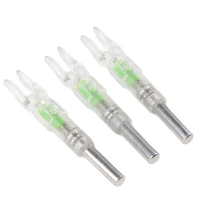 6.2mm LED Lighted Nock With Automatic Knock Archery Arrows Accessory Green FD