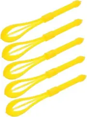 FOMIYES 5pcs Hair Coloring Mixer: Plastic Color Whisks Dye Cream Mixer Spoon Applicator Bleaching Highlight Tool for Home Barber
