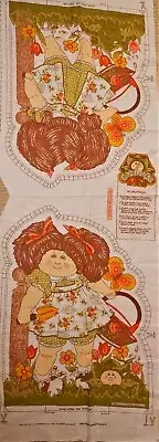 Fabric Panel 1983 Cabbage Patch Girl Doll Cut Sew Stuff Pillow