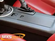 MX5 Black Centre Console Storage Tray Box & 12V Socket Mazda MX-5 Mk3 NC 2005-08