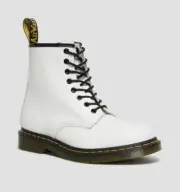 Dr. Martens 1460 8 Eye White Smooth Leather Combat Boots | Men’s Size 10 | UK 9