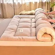 Floor Mattress Foldable Futon Mattress Floor Bed Roll Up Mattress Japanese Tatami Mat Single Double Full Size Mattress LLCDZR(EE,100x200cm)