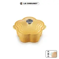 在飛比找momo購物網優惠-【Le Creuset】琺瑯鑄鐵鍋山茶花鍋20cm(蜂蜜黃-