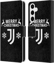 Head Case Designs Officially Licensed Juventus Football Club Reindeer Christmas Jumper Leather Book Wallet Case Cover Compatible with Samsung Galaxy S24+ 5G