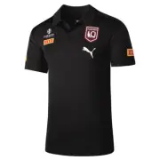QLD Maroons NRL SOO PUMA Mens Polo | Black by Sporting House