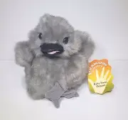NEW Rare RETIRED Gray Grey Baby Swan Bird FOLKMANIS Plush Puppet Toy 11" NWT