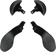 4 Pcs Back Paddles for PS5 Edge Controller, Replacement Rear Paddles for PS5 Edge Controller Rear Grip Parts,Interchangeable Metal Rear Button for PS5 Edge Controller(Black)