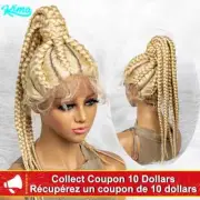 Braided Wigs Synthetic Lace Front Wigs 24inches Ponytail African With Baby Hair