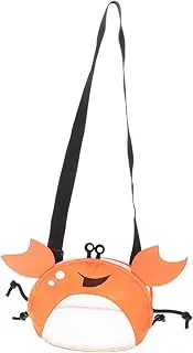 HANABASS Cute Crab Shaped Beach Shell Bag for Durable Mesh Beach Bag with Fun Design for Collecting Seashells Lightweight Easy to Carry for Beach Days