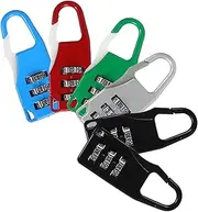 HOMOCONO Suitcase Locks for Travel 6 Pack Combination Padlocks Anti-Theft Luggage Locks Password Padlocks for Safe Travel