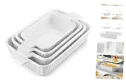 Casserole Dishes for Oven, Porcelain Baking Dishes, Ceramic Bakeware Sets of