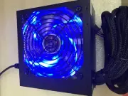 BLUE 650W 650 Watt 600W ATX Power Supply PSU PCI-E SATA 450W 500W 550W LED++ NEW
