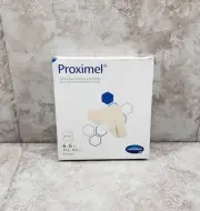 5 Pcs Bordered Foam Silicone Dressing Square Sterile Proximel 6 X 6 Exp 01/2026
