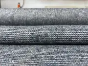 3.5 yds Luum Wool Fleck Gray with Blue Wool Upholstery Fabric MSRP $262