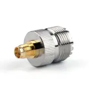 2Pcs Adapter SO239 UHF Female Jack To SMA Female RF Connector Straight F/F