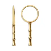 Aerin Ava Brass Bamboo Magnifying Glass & Letter Opener