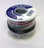 Miniatronics~#48-180-01~Black~100' Hook Up Wire~18 AWG Stranded~Single Conductor