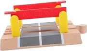 Wooden Train Track Accessories Compatible Educational Toy Boys and Girls' Railway Barricade Model DIY Rail Barrier for Toddlers Children