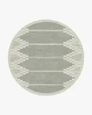 245' Round | Machine Washable Runner Rug | Kid & Pet Friendly | Indoor Rug | Sloane Grey Rug | Ruggable