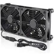 2 Packs 120mm USB Cooling Fans Powerful for Gaming Computers and Desktops