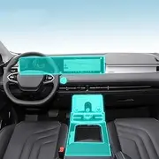 Kaecad Car Interior Film Dashboard Piano Board Shift Center Console Anti-Scratch Transparent TPU Protection Film,for Neta U Pro EP40 2021-2023 (Style D for RHD)