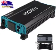 1000W Pure Sine Wave Power Inverter 12V DC to 240V AC Car Converter with UPS Fun