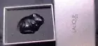 Lalique Black Mouse Crystal Sculpture Hand Made in France with Original Box