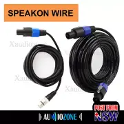 Speakon to Speakon Cable or XLR Speaker Wire Connect Lead For Audio Loudspeaker