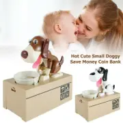 AU Money Box Bank Coin Saving Choken Hungry Eating Dog Robotic Piggy Mechanical