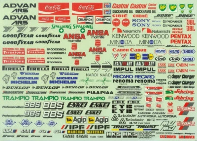 YOU-G SPONSOR R/C MARKINGS 1:8, 1:10 & 1:12 SCALE