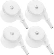 Totority 4pcs Baby Walker Replacement Wheels Universal Fit for Strollers Elegant Grey Design Easy Install Smooth Roll Stylish Toddler Scooter Wheels