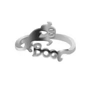 10Pcs Opening Type Adjustable Ring Halloween Elements Ring 2#_Opening adjustable