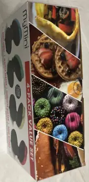 MyMini Deluxe Value Box Set 4 in 1 Waffle Maker, Griddle, Donut & Omlette Maker