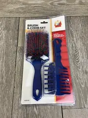Horse Brush And Comb Set Mane And Tail Equine Blue