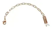 MARIANA Rose Gold Plated 5mm Flat Cable Link Necklace Extender Lobster Claw 4.5"